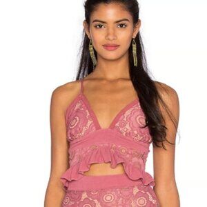 For Love and Lemons Sonja Crop Top S